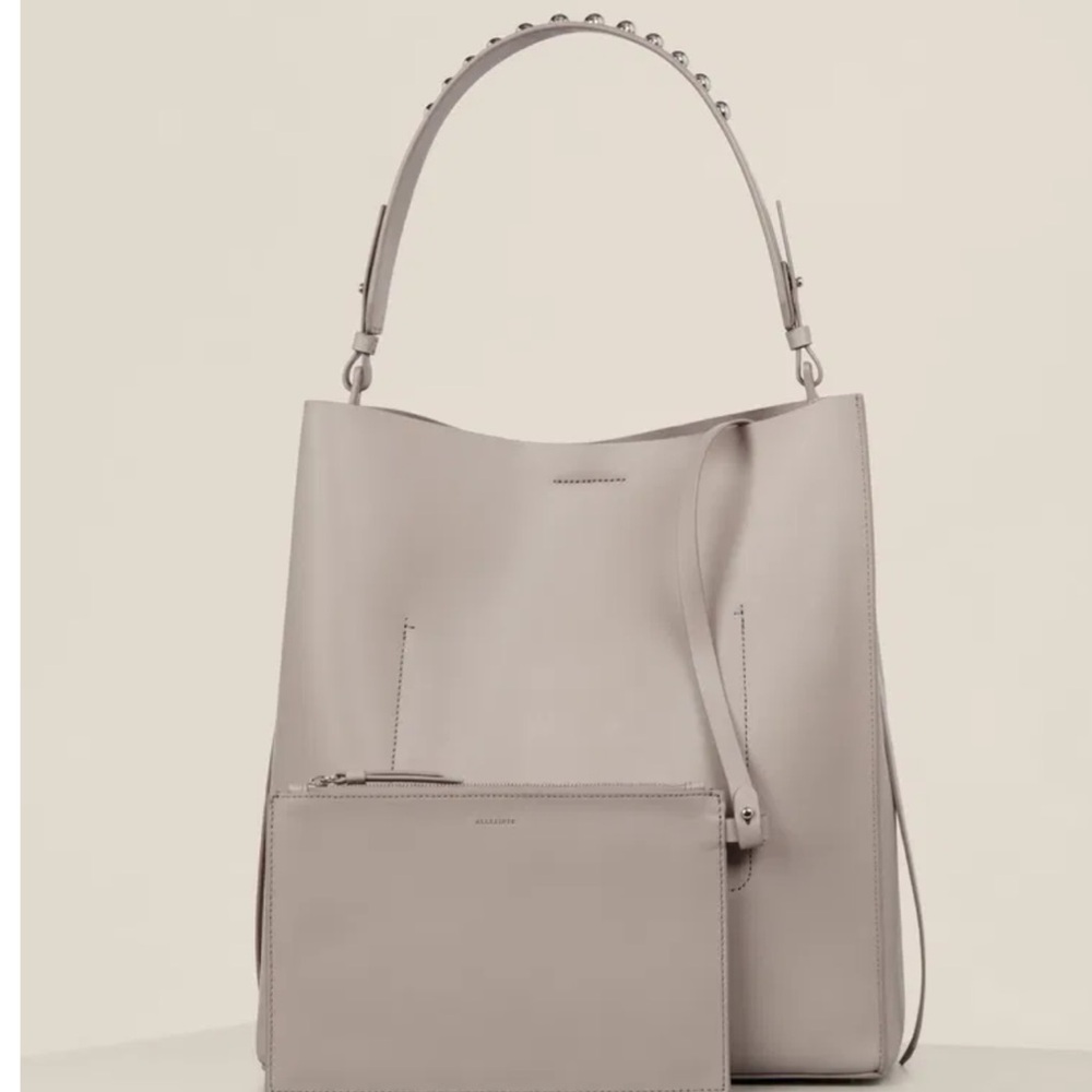 ALLSAINTS Suzi North South Leather Tote NWT